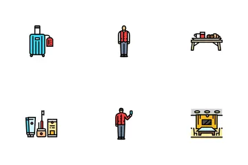 Hospitality Hotel Service Icon Pack
