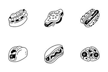 Hot Dog Styles Icon Pack