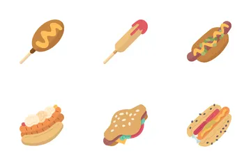 Hot Dog Styles Icon Pack