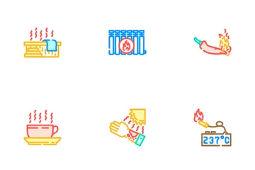 Hot Heat Cold Fire Icon Pack