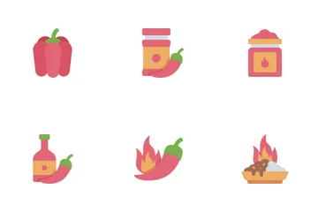 Hot Spicy Food Icon Pack