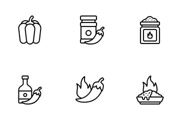 Hot Spicy Food Icon Pack