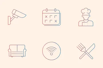 Hotel Amenities Icon Pack