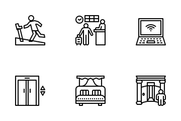 Hotel And Accommodation Icon Pack