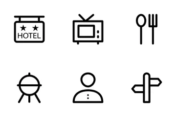 Hotel And Restaurant 1 Icon Pack