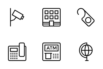 Hotel And Restaurant 5 Icon Pack