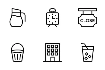 Hotel And Restaurant 7 Icon Pack