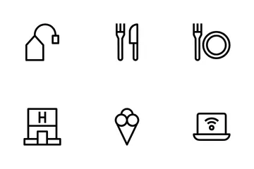 Hotel And Restaurant Icon Pack