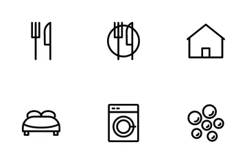 Hotel And Restaurant Management Icon Pack
