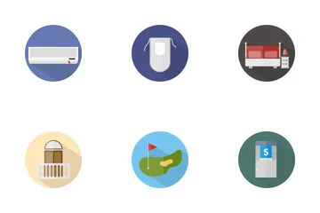 Hotel And Restaurant Set 1 Icon Pack
