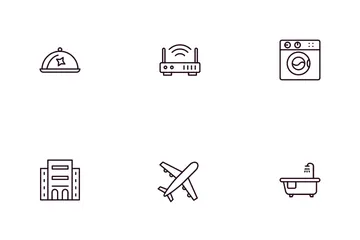 Hotel Booking Icon Pack