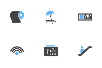 Hotel e restaurante Icon Pack