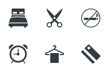 Hotel e restaurante Icon Pack