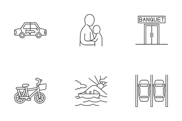 Hotel Facilities And Guest Service Icon Pack