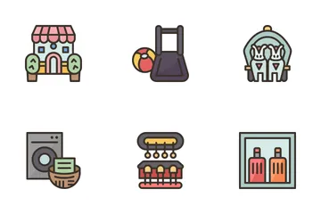 Hotel Facilities And Guest Service Icon Pack