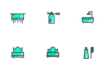 Hotel Reservation Icon Pack