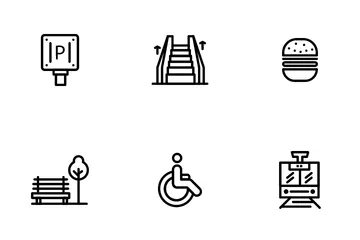 Hotel Services And City Elements Icon Pack