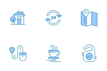 Hotel Services And City Elements Icon Pack