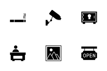 Hotel und Restaurant Icon Pack