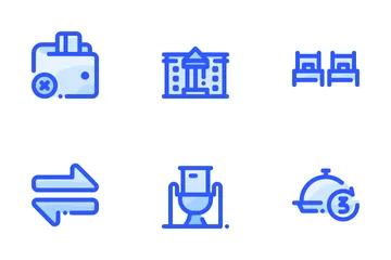 Hoteles y viajes Paquete de Iconos