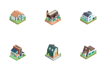 House And Buildings Icon Pack