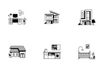 House And Room Icon Pack