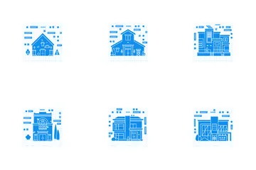 House Blueprint Icon Pack