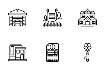 House Or Real Estate Icon Pack