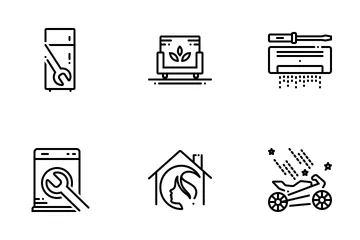 House Services Line Icon Pack