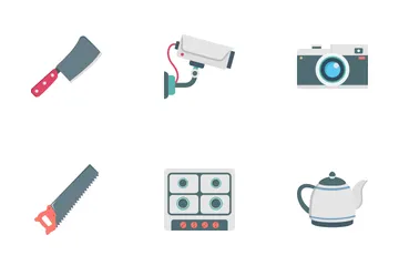 Household Tools And Devices Icon Pack