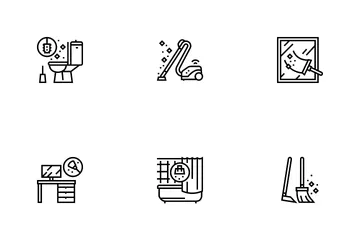 Housekeeping Cleaning Icon Pack
