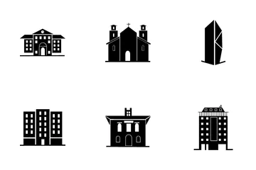 Houses And Buildings Icon Pack