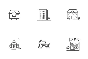 Houses For Real Estate Icon Pack