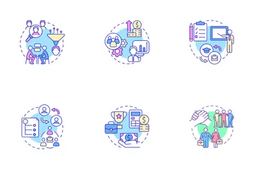 HR And Business Management Icon Pack