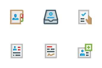 HR Personal Files Icon Pack