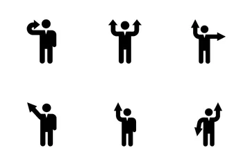 Human Arrows Icon Pack