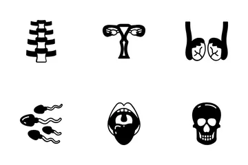 Human Body Parts And Organs Icon Pack