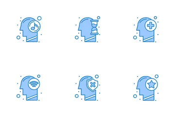 Human Brain Process Icon Pack