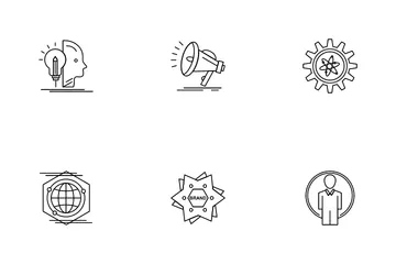 Human Centered Business And Modern Company Icon Pack