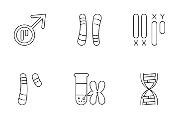 Human Chromosome Icon Pack