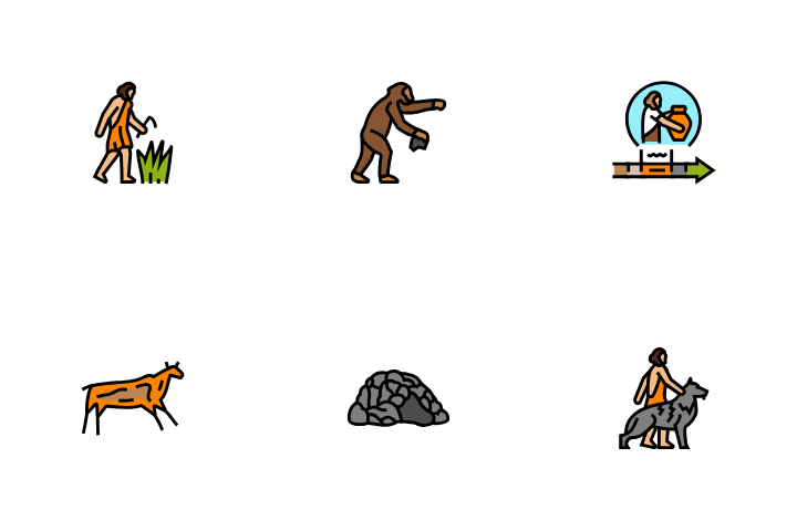 Download Human Evolution Man Caveman Icon Pack Available In, 44% OFF