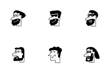 Human Face Avatar Icon Pack