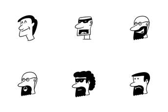 Human Face Avatar Icon Pack