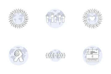 Human Fraternity Day Icon Pack