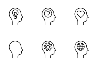 Human Mind Line Icon Pack