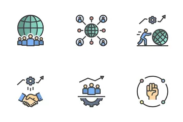 Human Networking Icon Pack