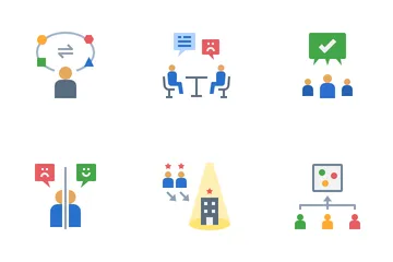 Human Relation In Organization Icon Pack