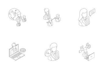 Human Resource Management Icon Pack