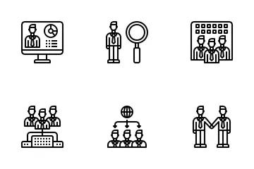 Human Resources Management Icon Pack