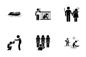 Human Trafficking Icon Pack